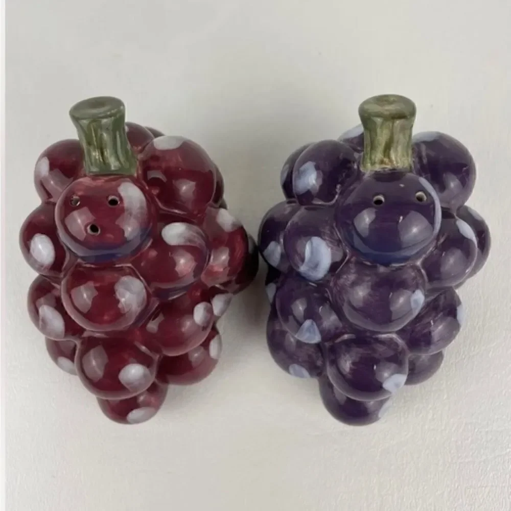 Noble Excellence Meritage Salt & Pepper Shakers Red& Purple. Dillard